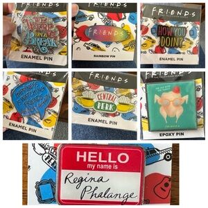 Friends TV Show Enamel and Epoxy Pins Set